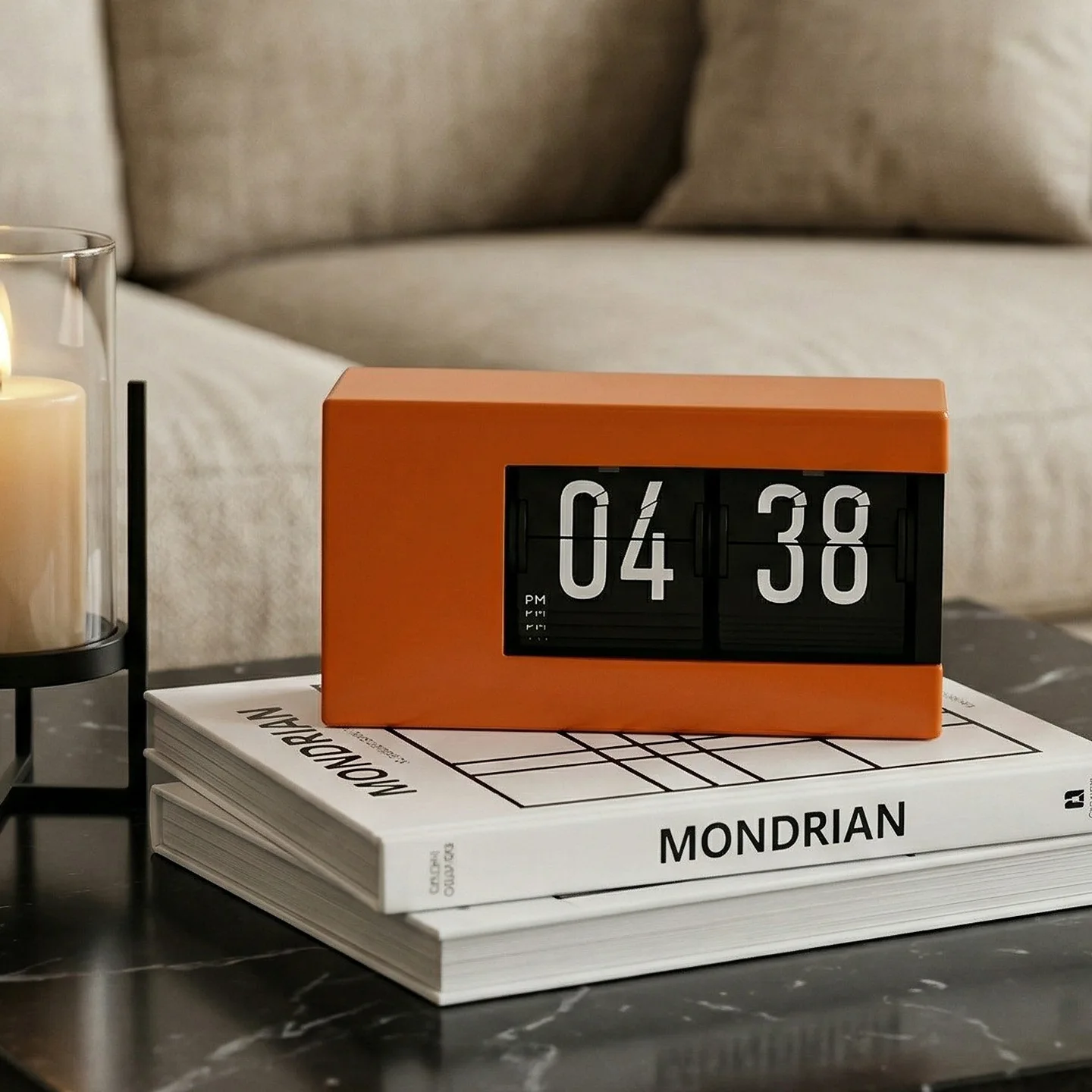 Luxury Automatic Flip Clock Minimalist Digital Desk Clock Office Desktop Perpetual Calendar Clock Decor Ornament