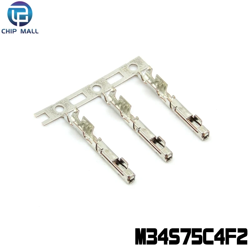 100Pcs M34S75C4F2 Automotive Connector Harness Female Terminal With 0.5-0.75 Square Wire New Stock