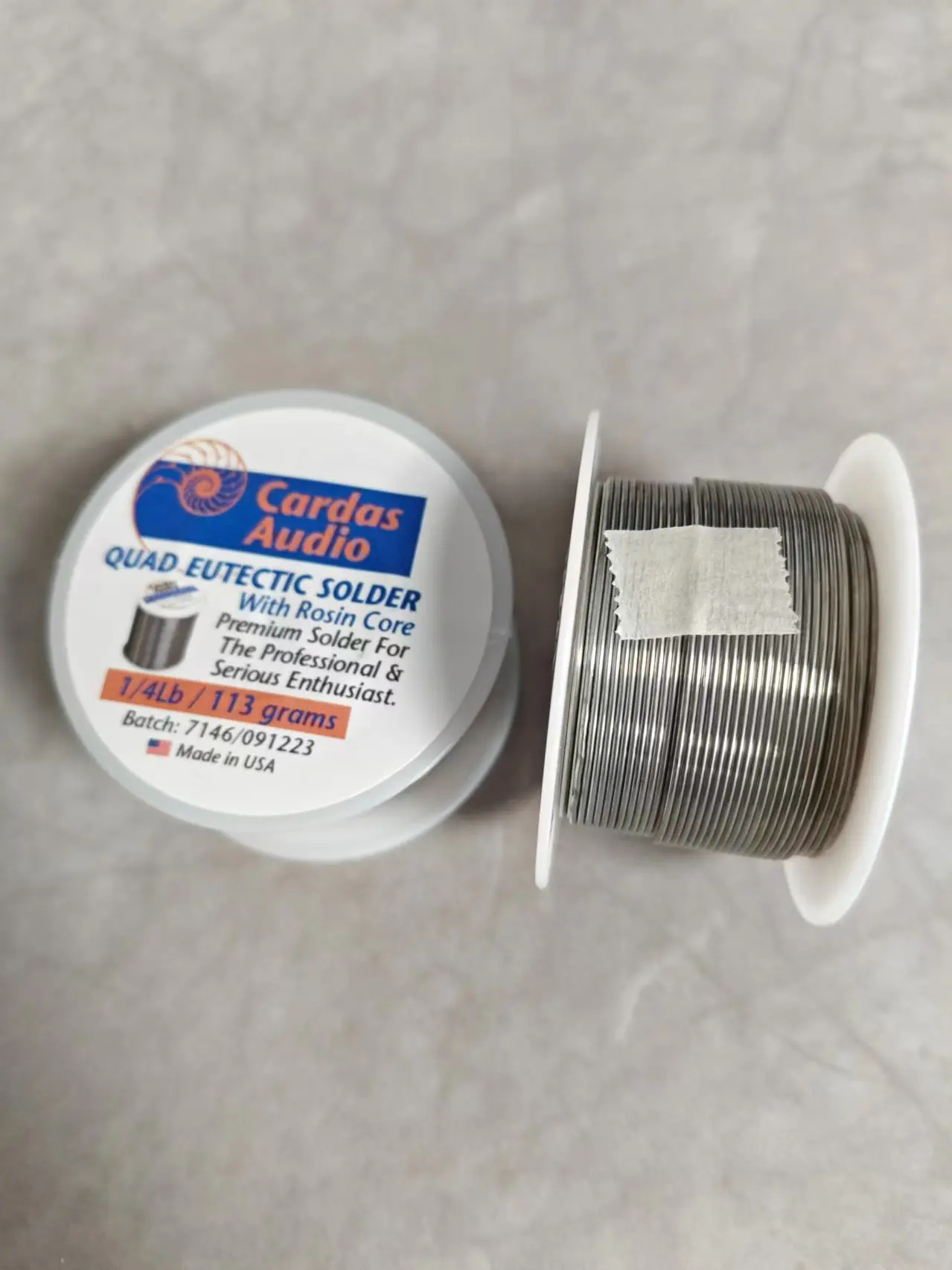 Whole Roll America CARDAS Silver Solder Wire 4% Silver 0.8mm Diameter DIY Solder Wire For Audiophile Earphones