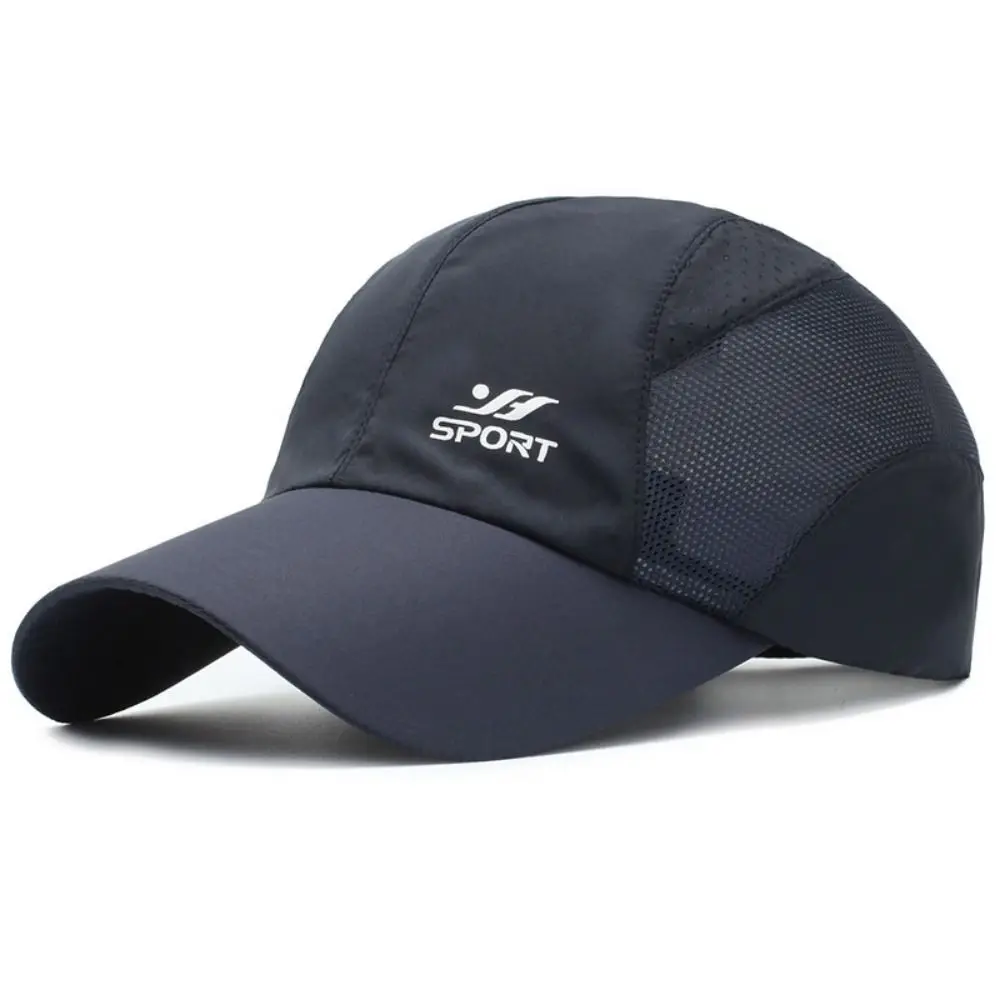 

Quick Drying Fabric Sports Hats Breathable Adjustable Men's Sun Hats Daily Life Sun Protection Baseball Net Caps Spring Summer