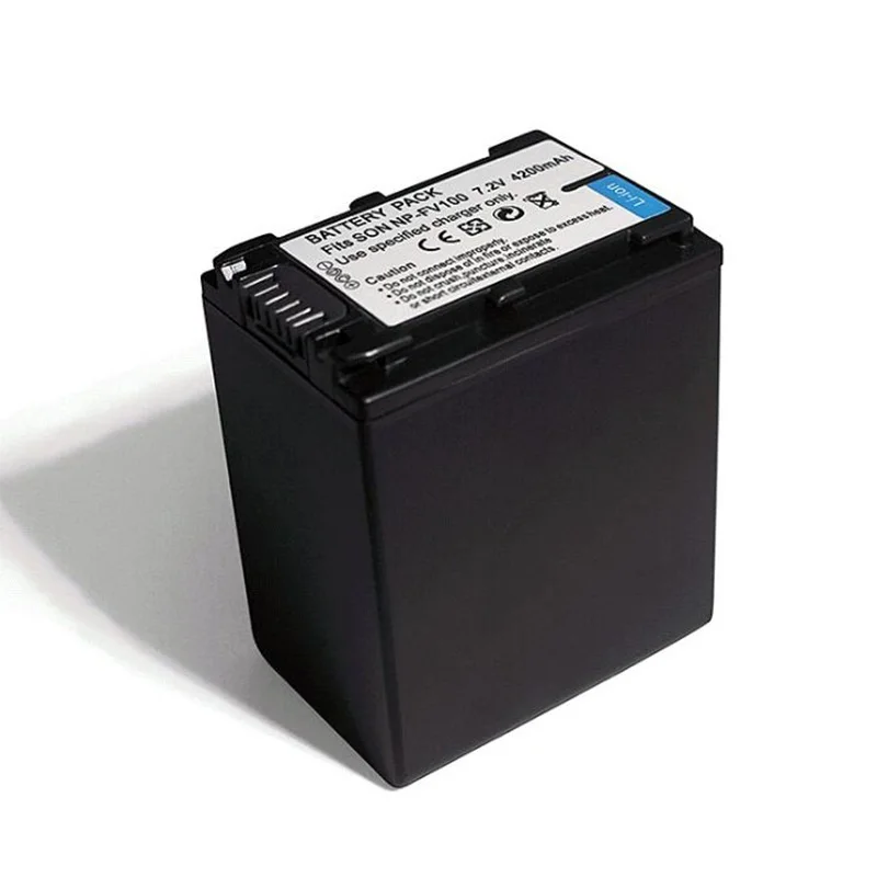 4200mah NPFV100 NP-FV100 NP FV100 bateria do SONY litowo-jonowych FV30 FH60 FH70 FH100 SX83 SX63 CX580 CX700 CX760E AX100E kamery