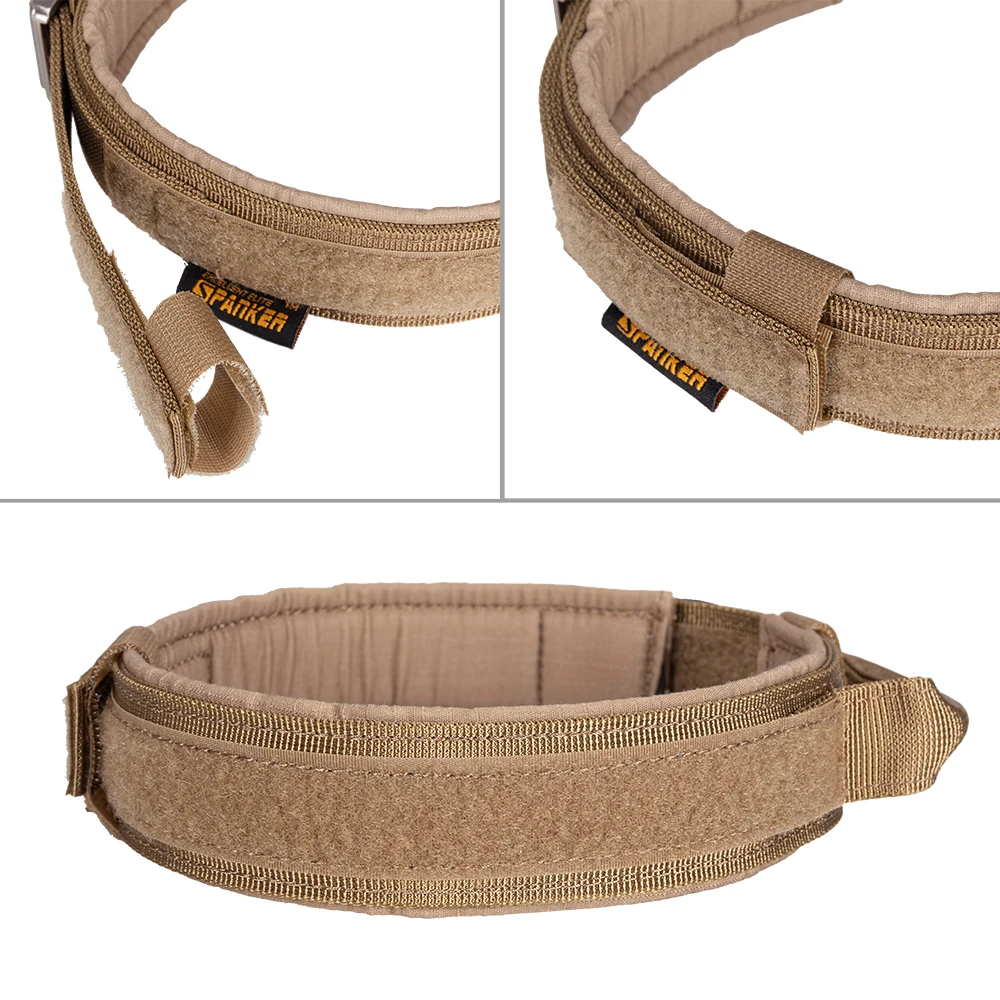 EXCELENTE ELITE SPANKER-K9 Tactical Dog Collar, Colar De Nylon Ajustável, Heavy Duty, Fivela De Metal Com Alça