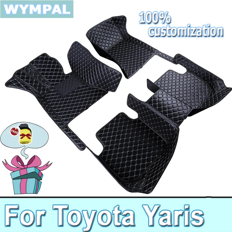 Car Floor Mats For Toyota Yaris Hybrid Mazda2 Hybrid MXPH11 2021 2022 2023 Waterproof Protective Pad Floor Cover Car Accessories