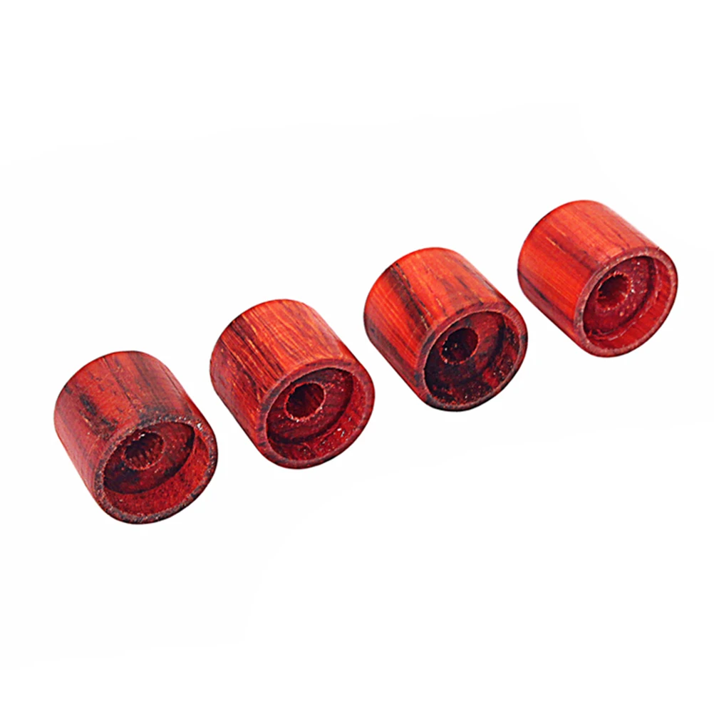 

4 Pcs Knob Guitar Knobs Amp Effect Pedal Brown Bamboo Redwood