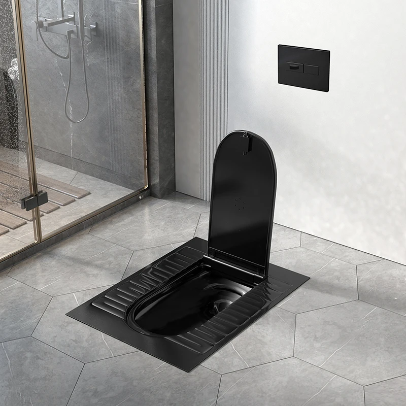 Household Hotel Hotel Embedded Hidden Concealed Water Tank with Cover Black Toilet