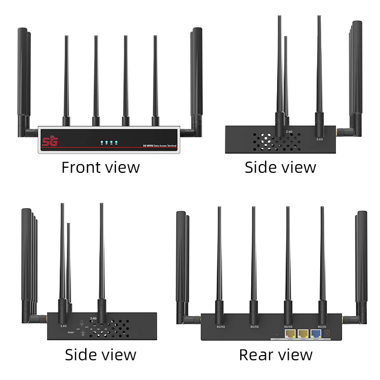 ZXY Unlock 5G CPE Router with AX3000 Mesh WiFi 6 Multi-SIM Slot IP