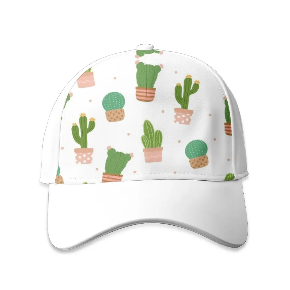 

Baseball Snapback Caps Printed Summer Sports Headwear Outdoor Cactus Flowers Streetwear Casual Sun Visor Hats for Men Women