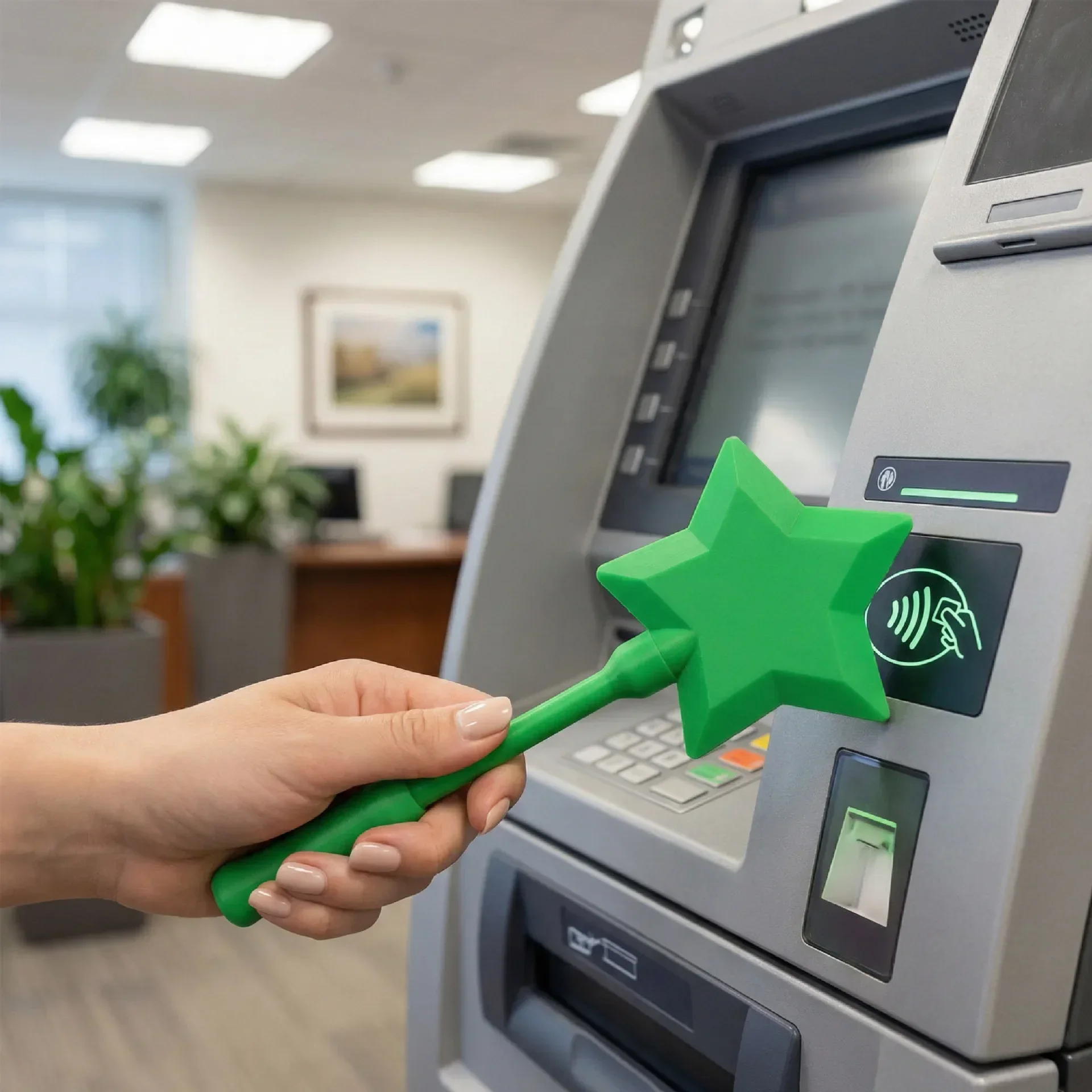 Magic Wand Toy 3d Printed Holder For Scanning Cards And Stationery_voghion.com