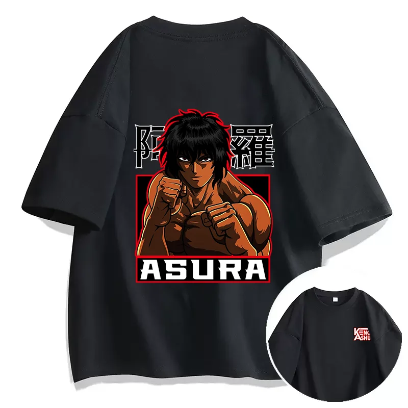 Kengan Ashura Asura Ohma T-shirt Couple student street sports casual T-shirt