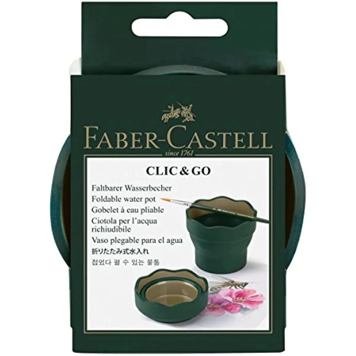 Faber Castell Wash Brush Bucket Scalable Telescopic Art Wash Pen Cup Folding Bucket Water Cup Sketch Painting Art Supplies