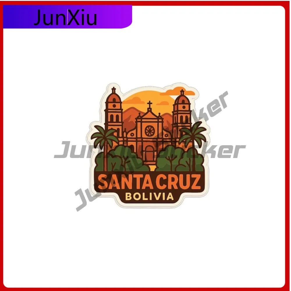 

Santa Cruz Bolivia City Vacation Sticker Exterior Accessories Vinyl Decal Motorcycle Truck Car Body Pickup Camper Pvc Stickers