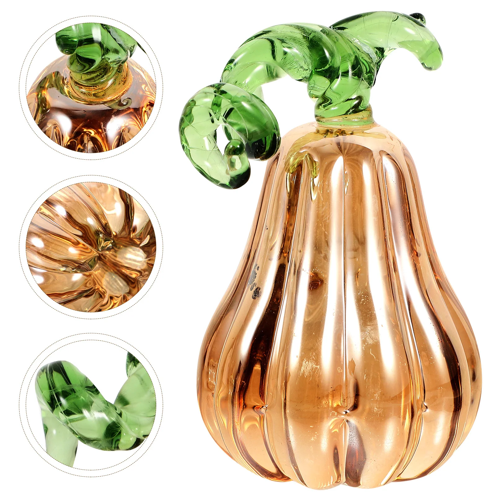 

Crystal Pumpkin Decor Thanksgiving Day Lifelike Artificial Harvest Decoration for Home Office Festivals Fall Decorations