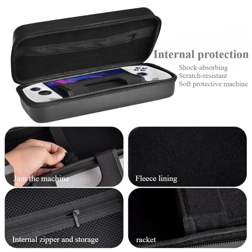 Funda rígida CoverJoy EVA para Lenovo Legion Go S, carcasa protectora anticaídas a prueba de golpes con bolsillo de malla