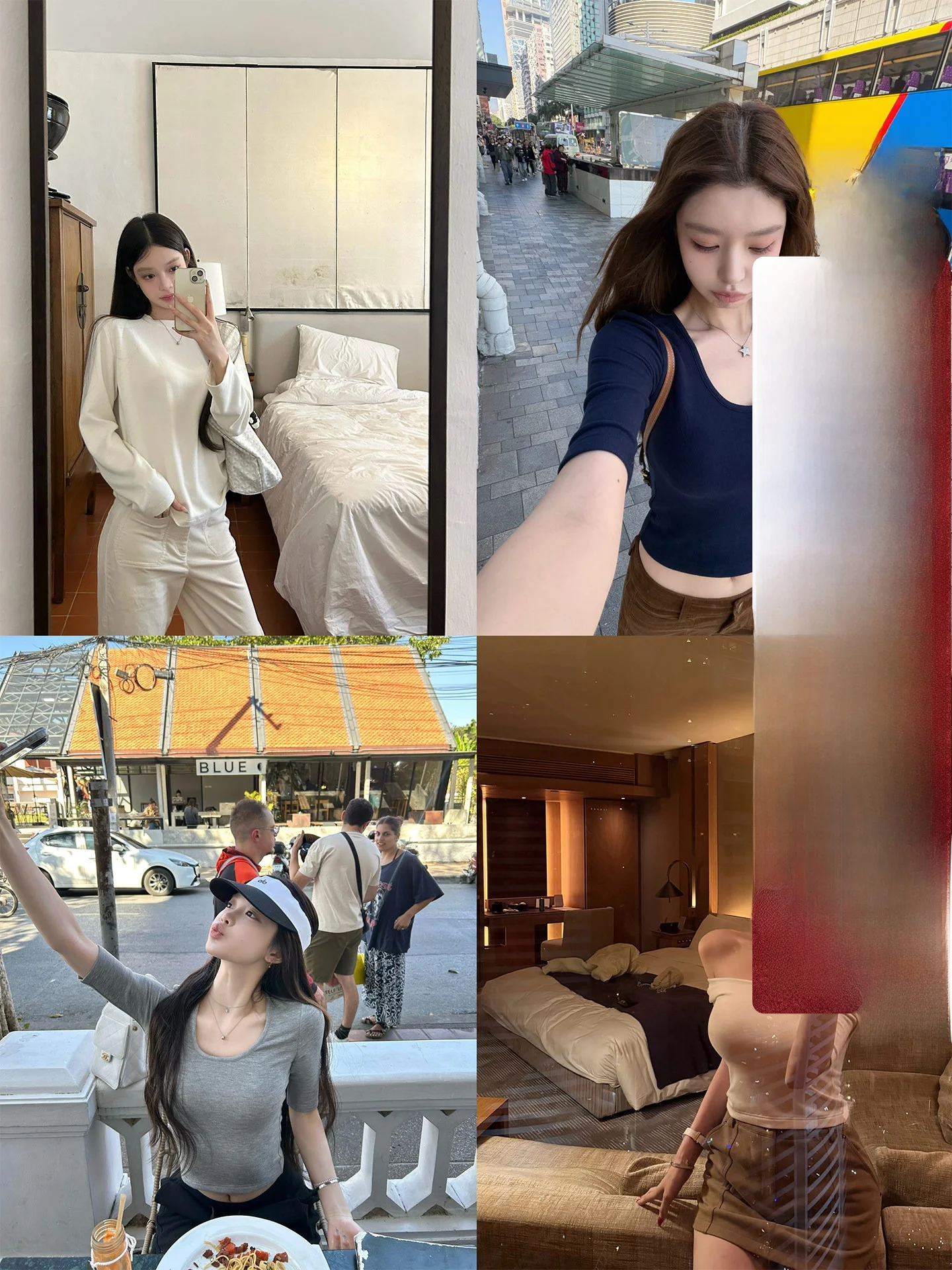 

Good Morning Fan Fan Slim Fit Long Sve Women's T-irt Spring Inner Wear Korean Sle Loose Fit Five-Quarter Sve Tee