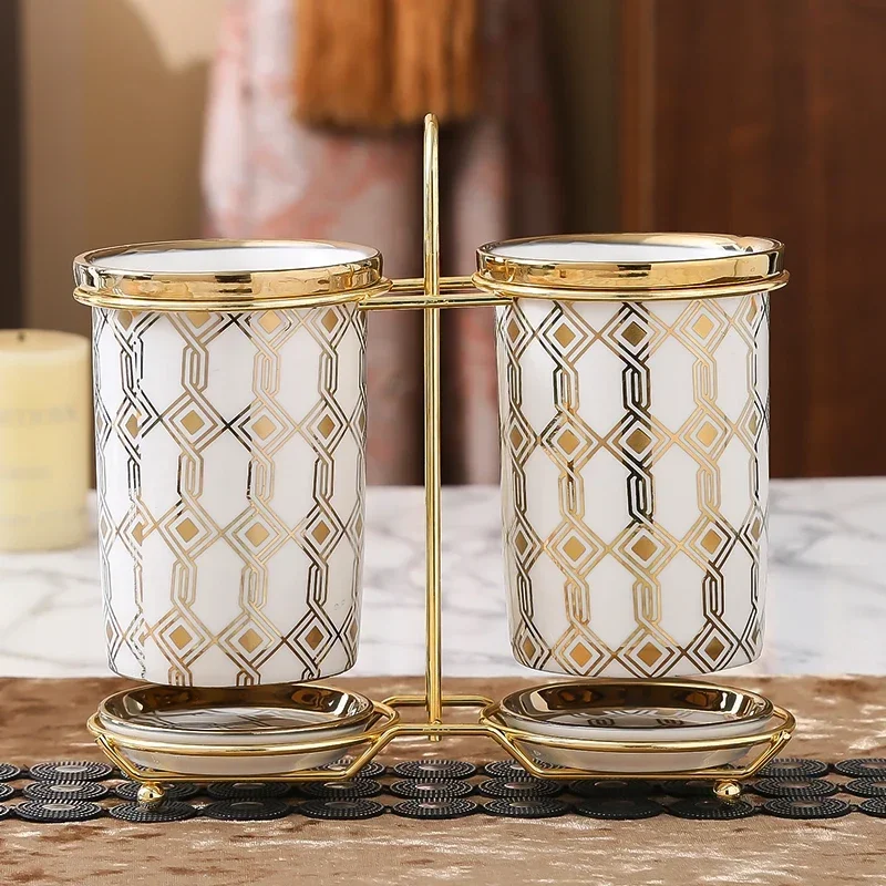 Home Organizer Storage Box Kitchen Accessories Chopsticks Storage Rack Ceramic Chopsticks Tableware Draining Rack
