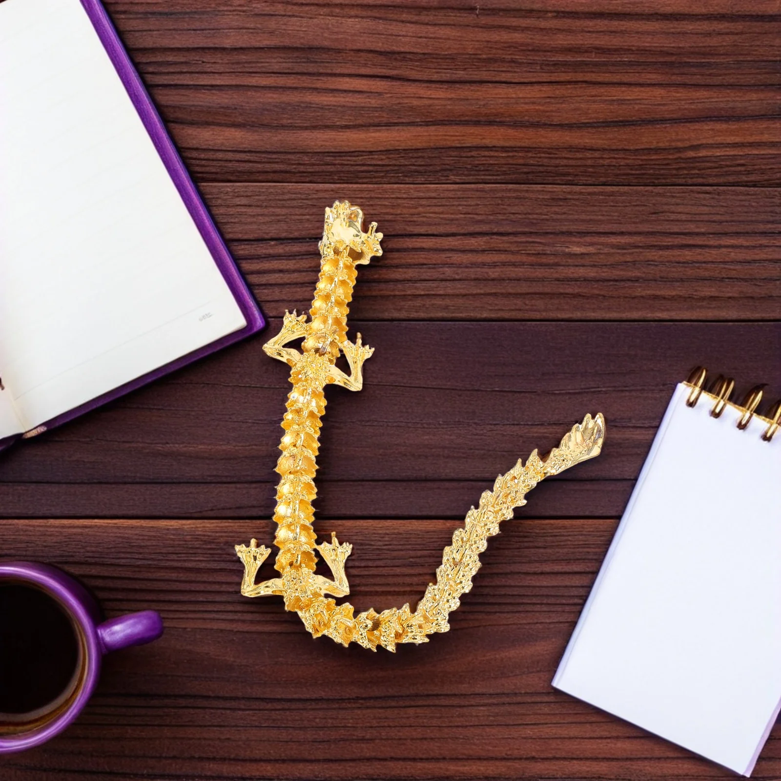 

2pcs Alloy Chinese Dragon Flexible Joints Movable Design For Home Office Desktop Decor Lucky Animal Ornament Zodiac Dragon