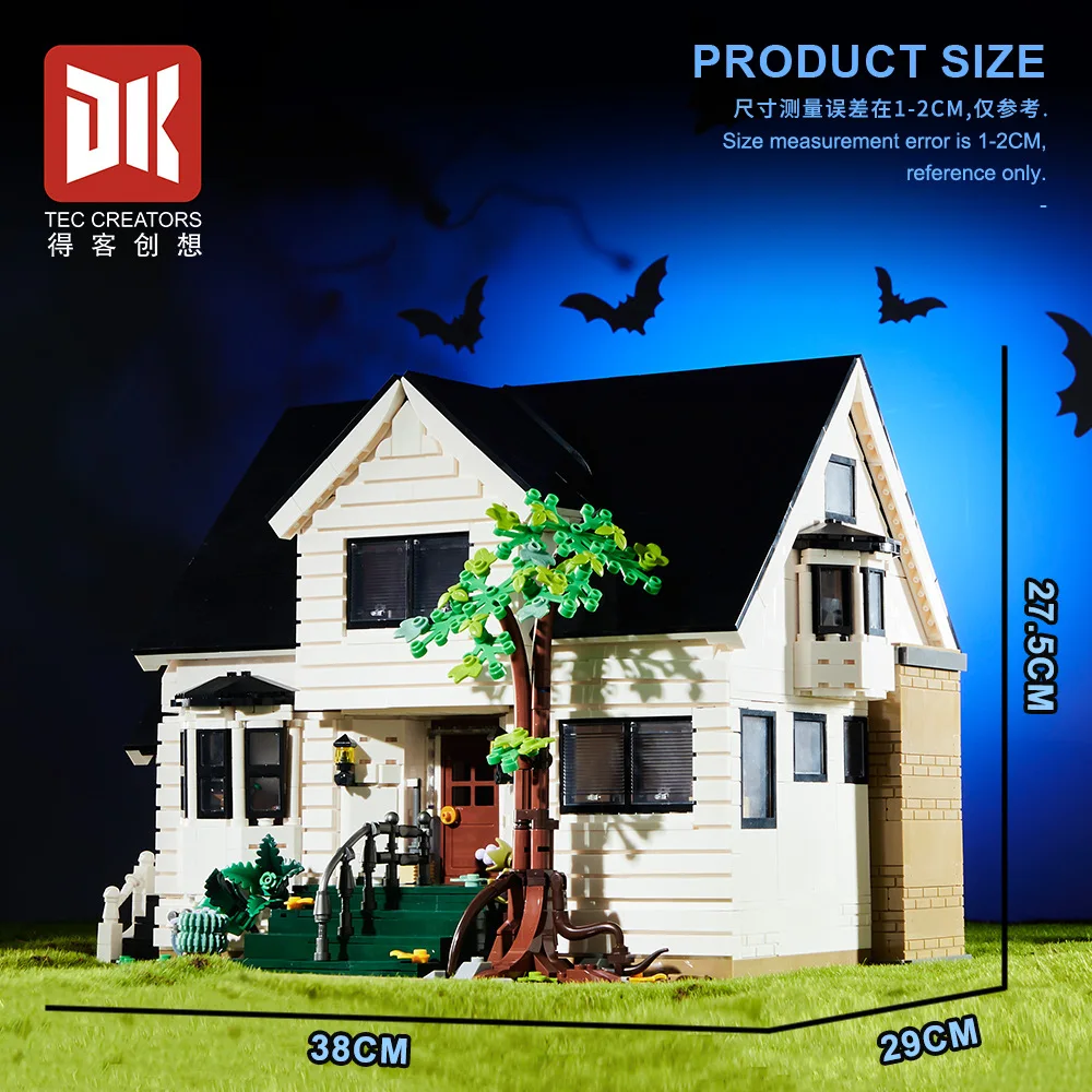 En STOCK, Idea MOC, vista a la calle de la ciudad, Bella Villa, bloques de construcción, ladrillos de construcción, modelo de juguete para niños, conjunto de regalo