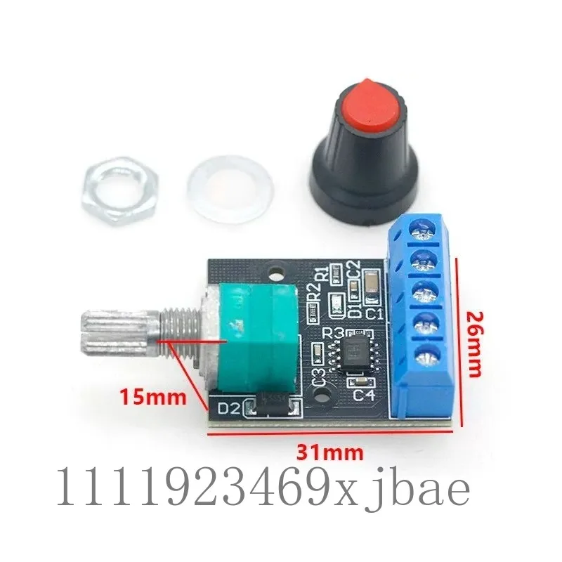 Split Type Fan Speed Governor For Server Cooling Fan 4-Wire PWM Stepless Speed Regulator Module With On-Off Switch