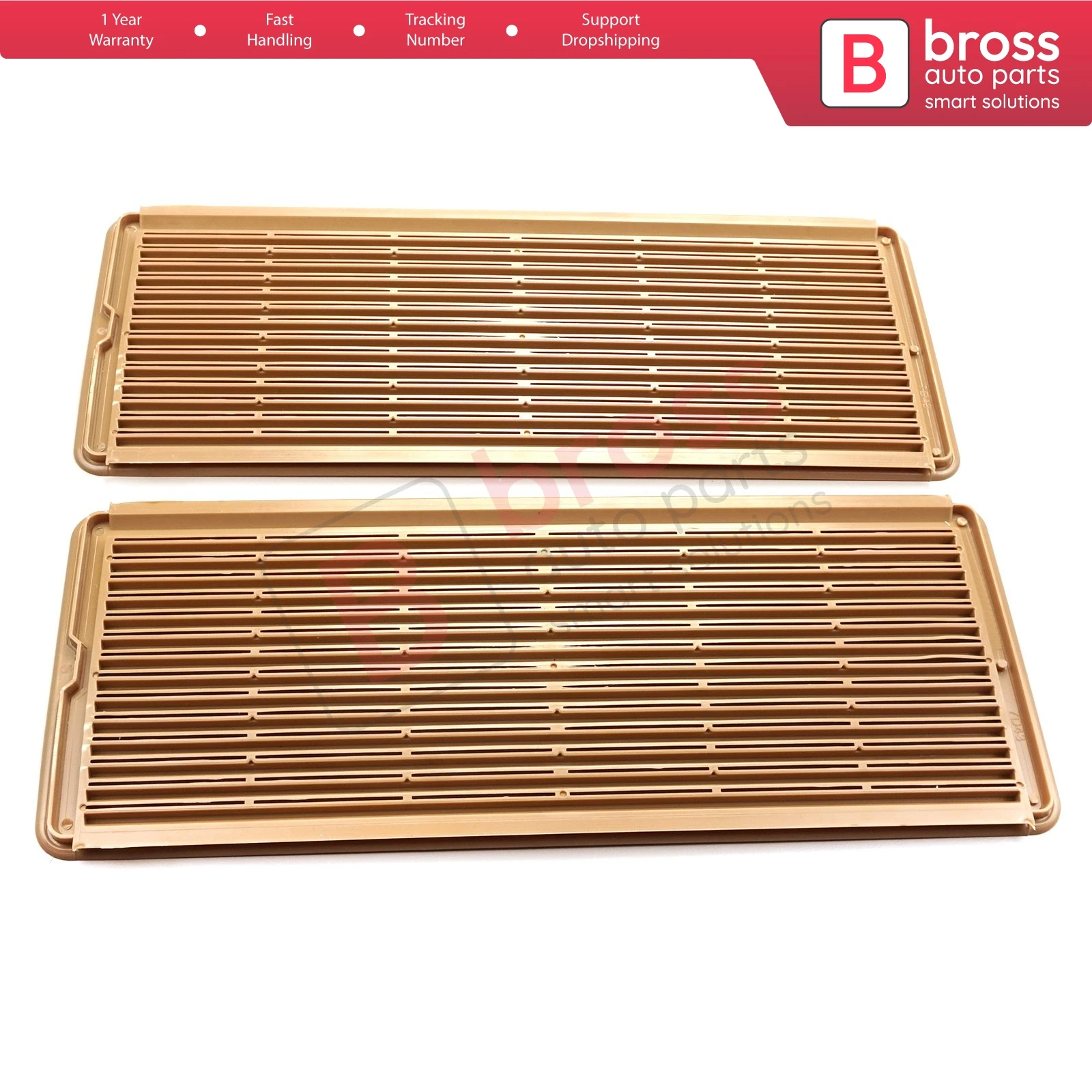 BSR637-1 2 Pieces Sunroof Grille Vent Screen Cover Beige A2117840644 for Mercedes W203 W208 W209 W210 W211 W215 W219 W220 W240