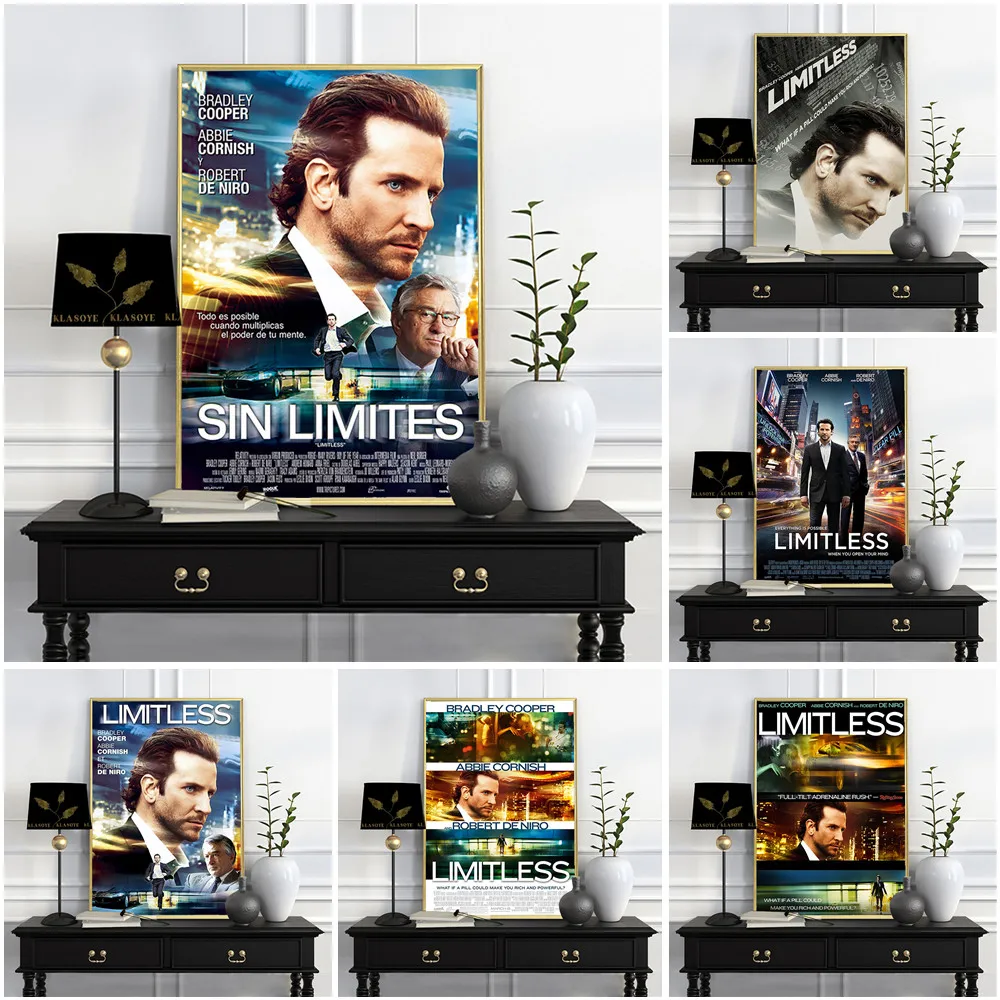 

Limitless Thriller Action Film Poster Modern Movie Wall Picture Print Art Home Decor Canvas Painting