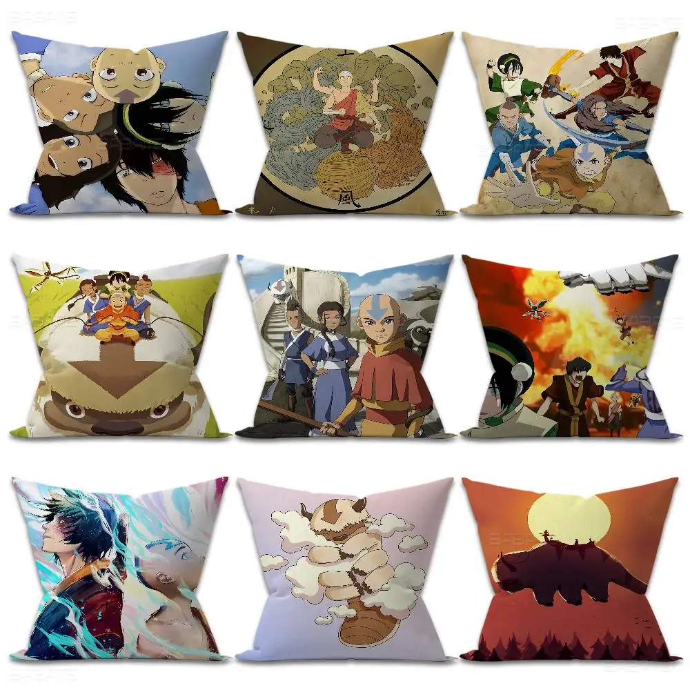 Avatar The Last Airbender Pillow Covers Cartoon Sofa Decorative Home Double-sided Printing Short Plush Cute Cushion Cover