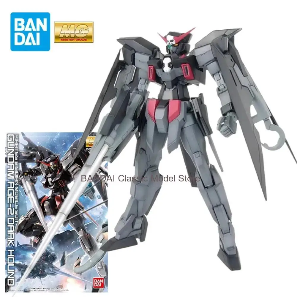 

Коллекционные фигурки Bandai MG Gundam Age-2 Dark Hound, аниме-игрушки Gunpla, мобильные костюмы для мальчиков, подарки
