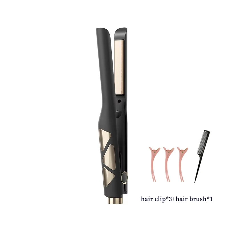 

Мини-выпрямитель для волос 2-в-1 с функцией завивки, ионизация, портативный, безопасный, для путешествий