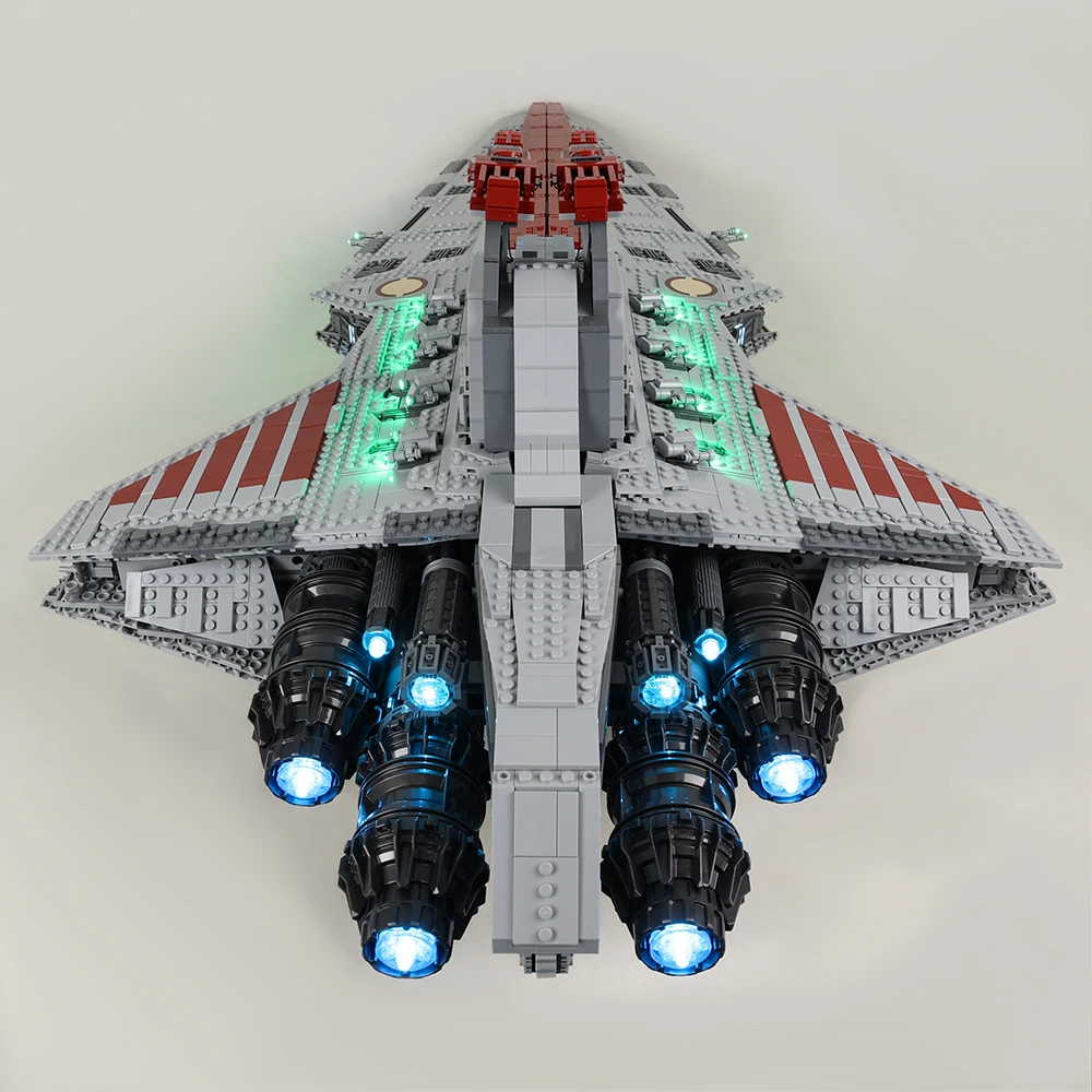 EASYLITE LED Light Set per Venator Class Republic Attack Cruiser 75367 modello da collezione mattoni giocattoli fai da te solo Kit di illuminazione