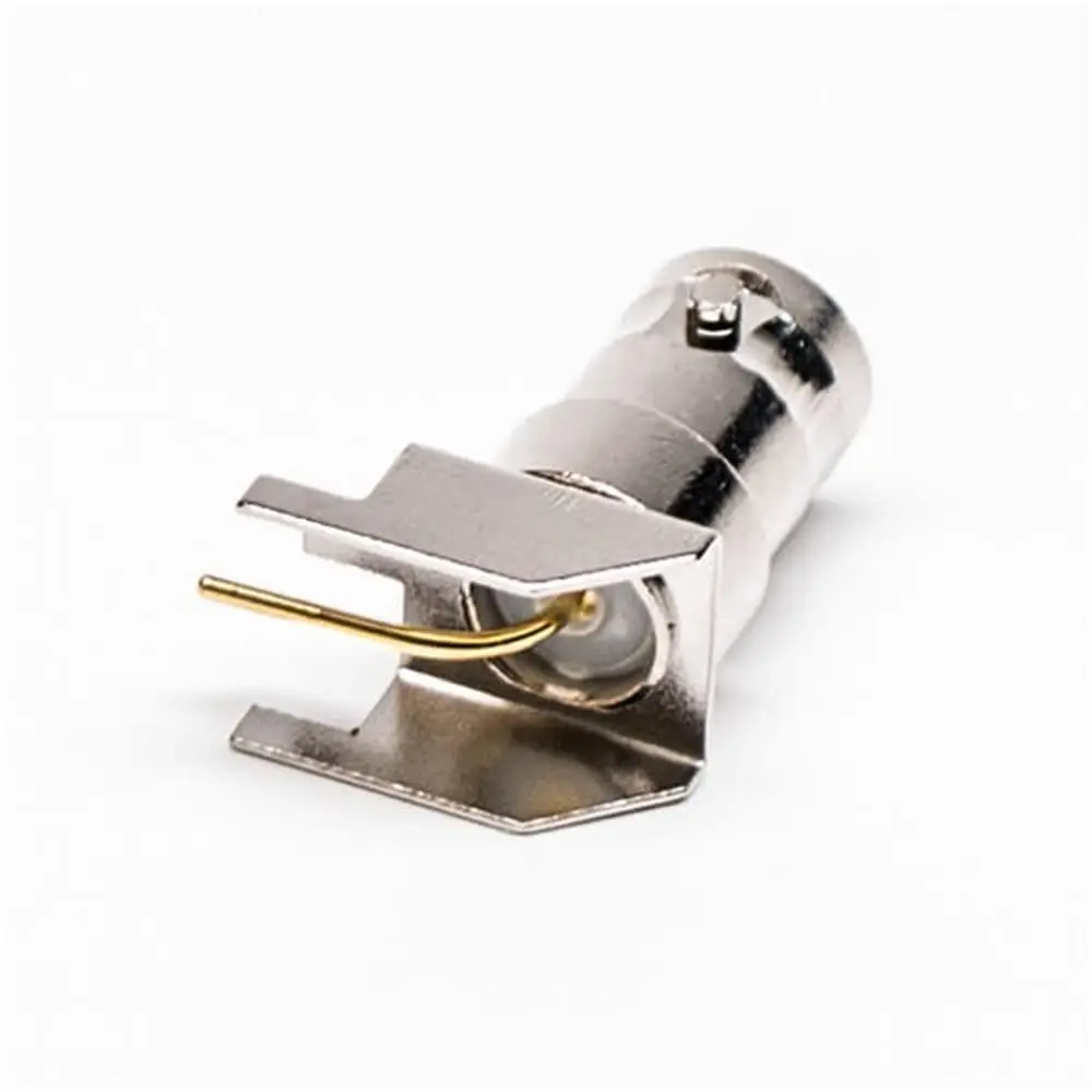 BNC Connector Female Connector Angled Through Hole for PCB
