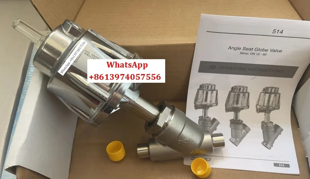Working in Steam sterilization cabinet cover meter  welded DN20 corner seat pneumatic valve 514S20D5934511
