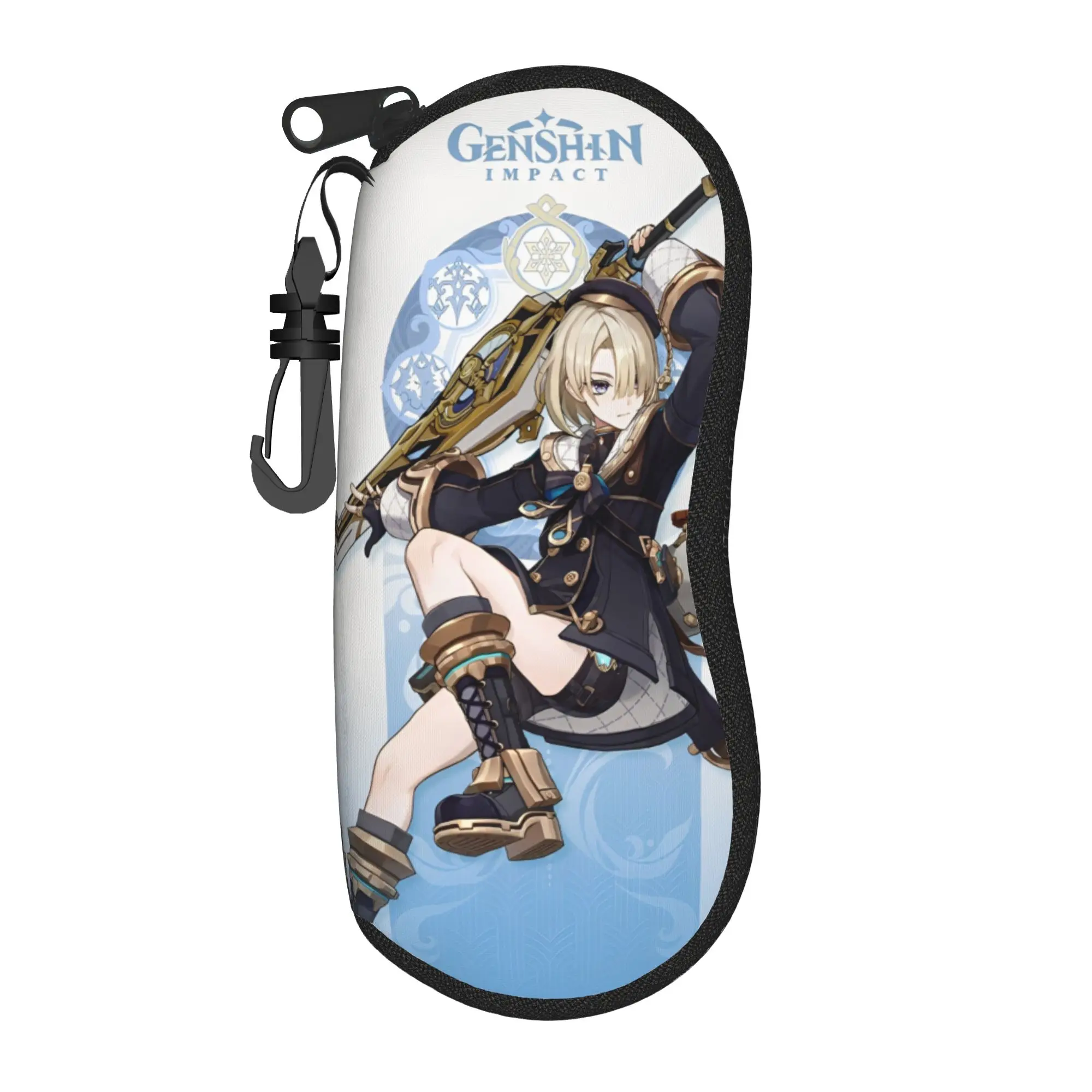 genshin impact game Merch Glasses Case for Girl Boy Fashion Zipper  Sunglasses Box Charming Eyeglasses Box