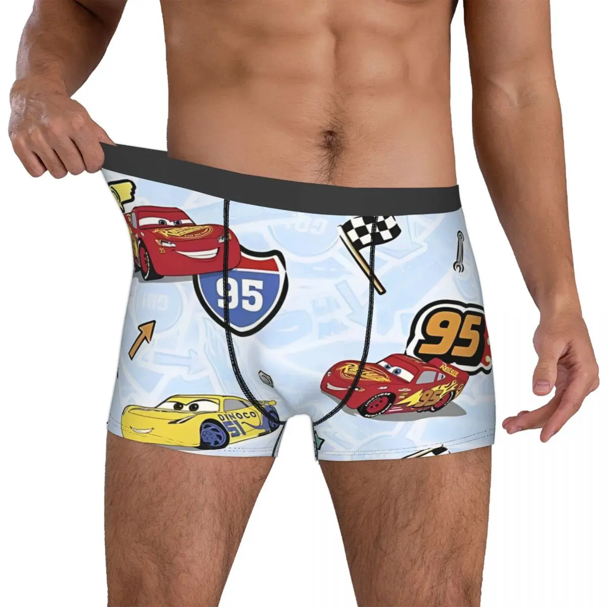 Custom Cars Lightning McQueen Boxer Merch Boxer slip novità intimo Boxer Shorts Gag Soft Quilt mutande regalo per uomo