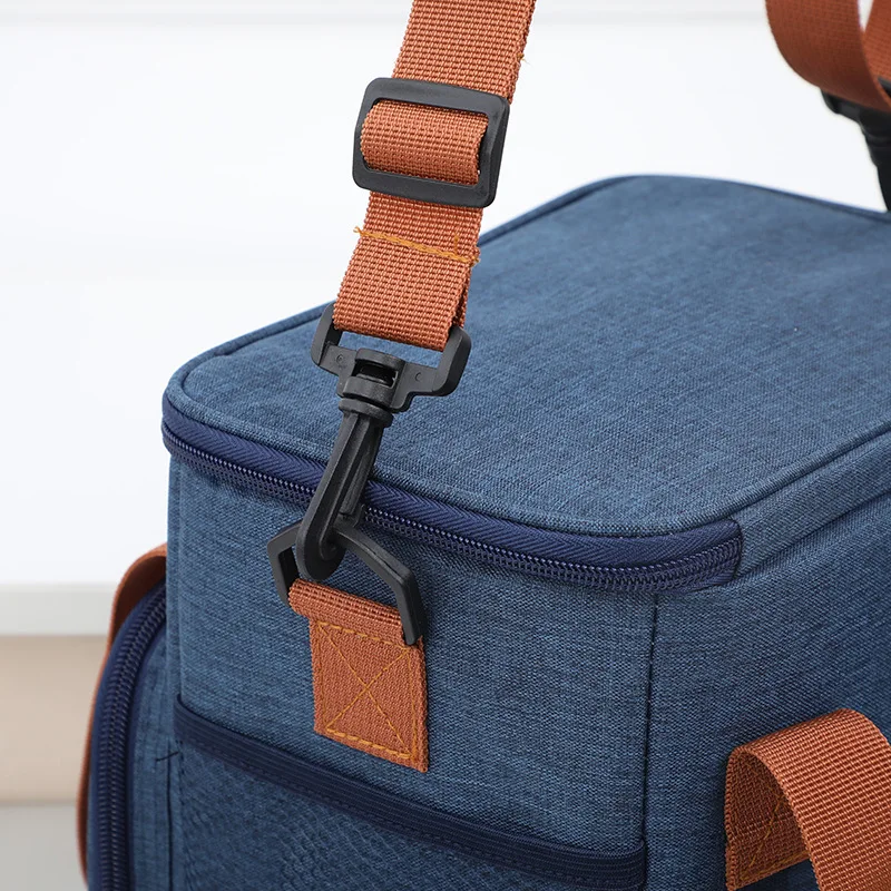 Outdoor Picnic Waterproof Ice Bag, Thickened Aluminum Foil Cross-border Crossbody Bento Fresh-keeping Bag - view 4