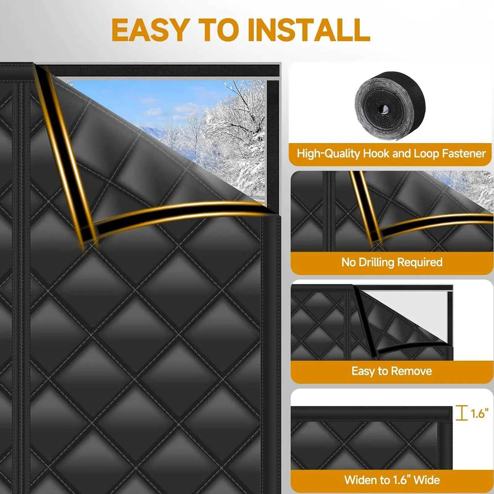 Rv Door Cover For Winter 33X80Inch Windproof Screen Magnetic Screen Door For Travel Outdoor Camping Winter Protection Home