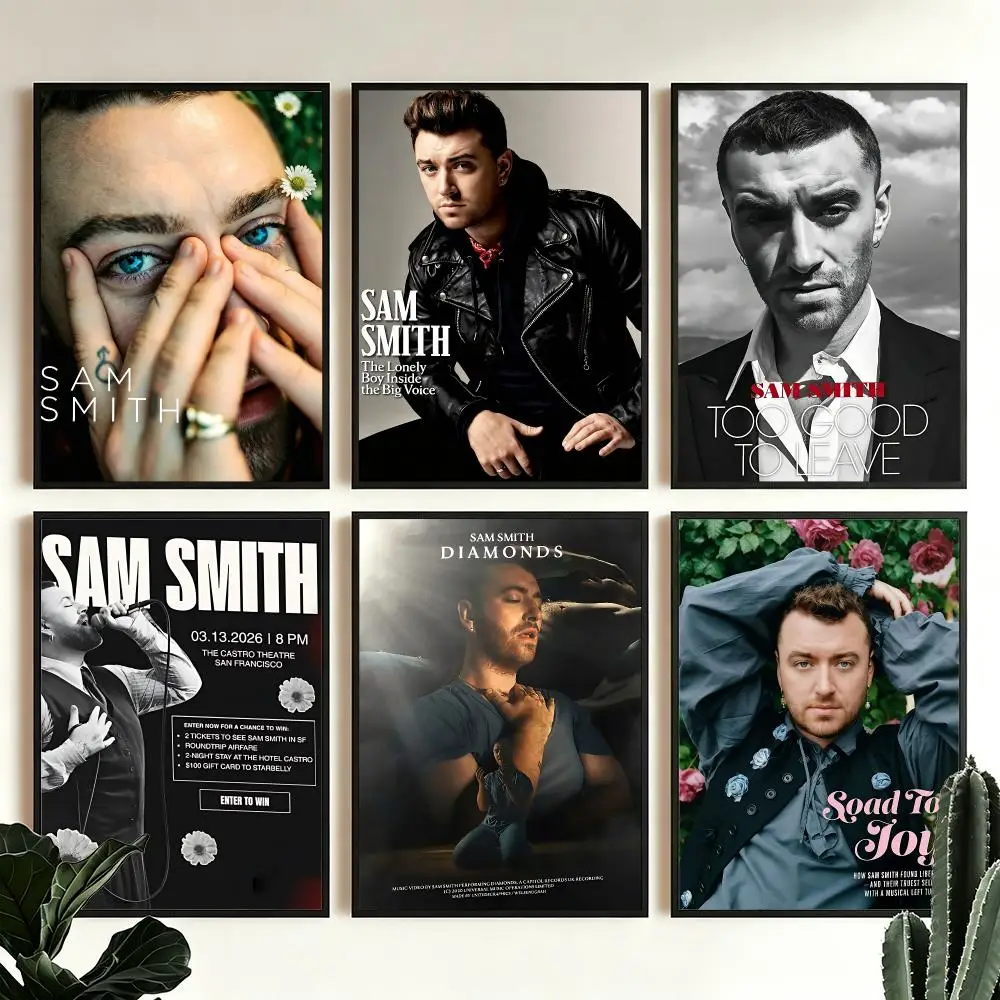 music Sam Smith Poster Poster HD Printing Modern Minimalist Style for Home Decor for Bedrooms Home home office Gift