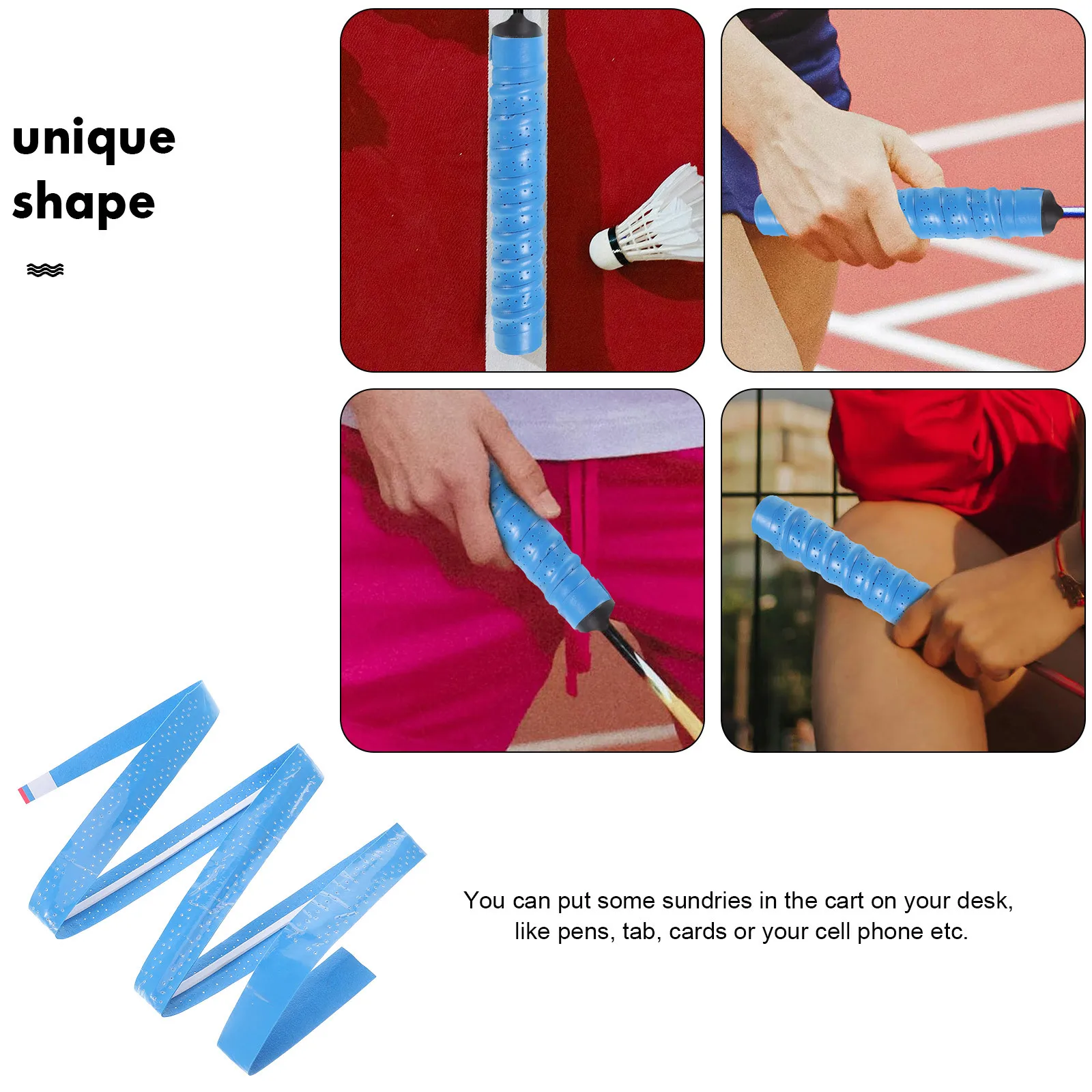 5 مجموعات المضادة للانزلاق الريشة شريط لحام مريح امتصاص العرق مضرب تنس شريط لحام Overgrip استبدال يلتف