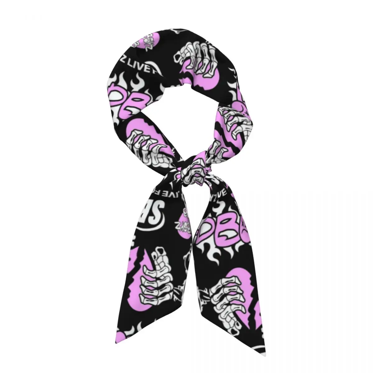 Junior H Merch Sad Boyz Women Long Narrow Scarf Silky Skinny Scarf Multi-use Neck Head Wrap for Office Daily Party