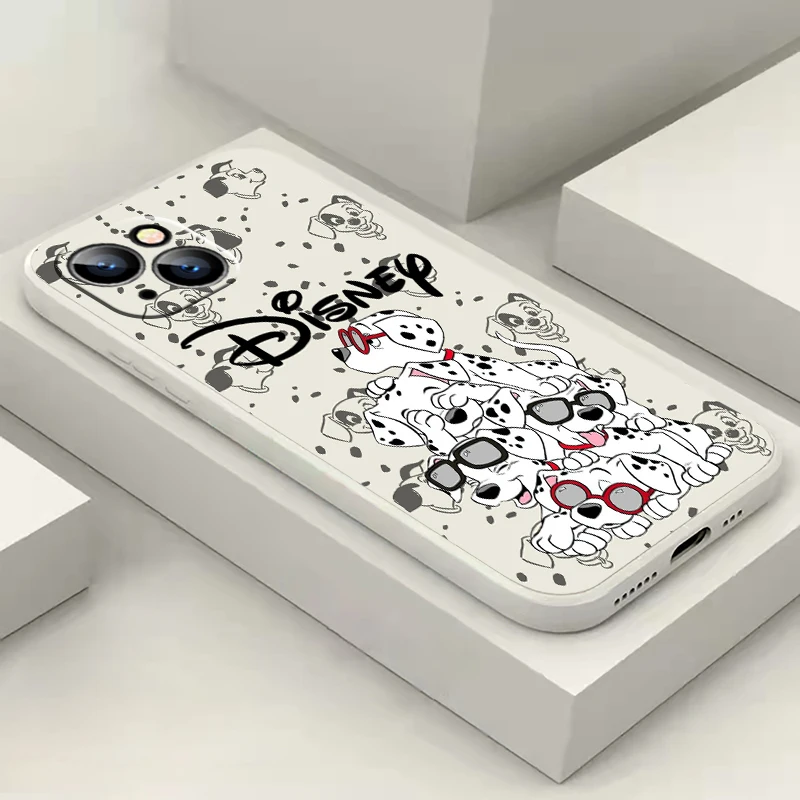 Disney 101 Dalmatians Dog Phone Case For iPhone 15 14 13 12 11 Pro Max Mini X XR XS Max SE2 7 8 Plus Liquid Silicone Back