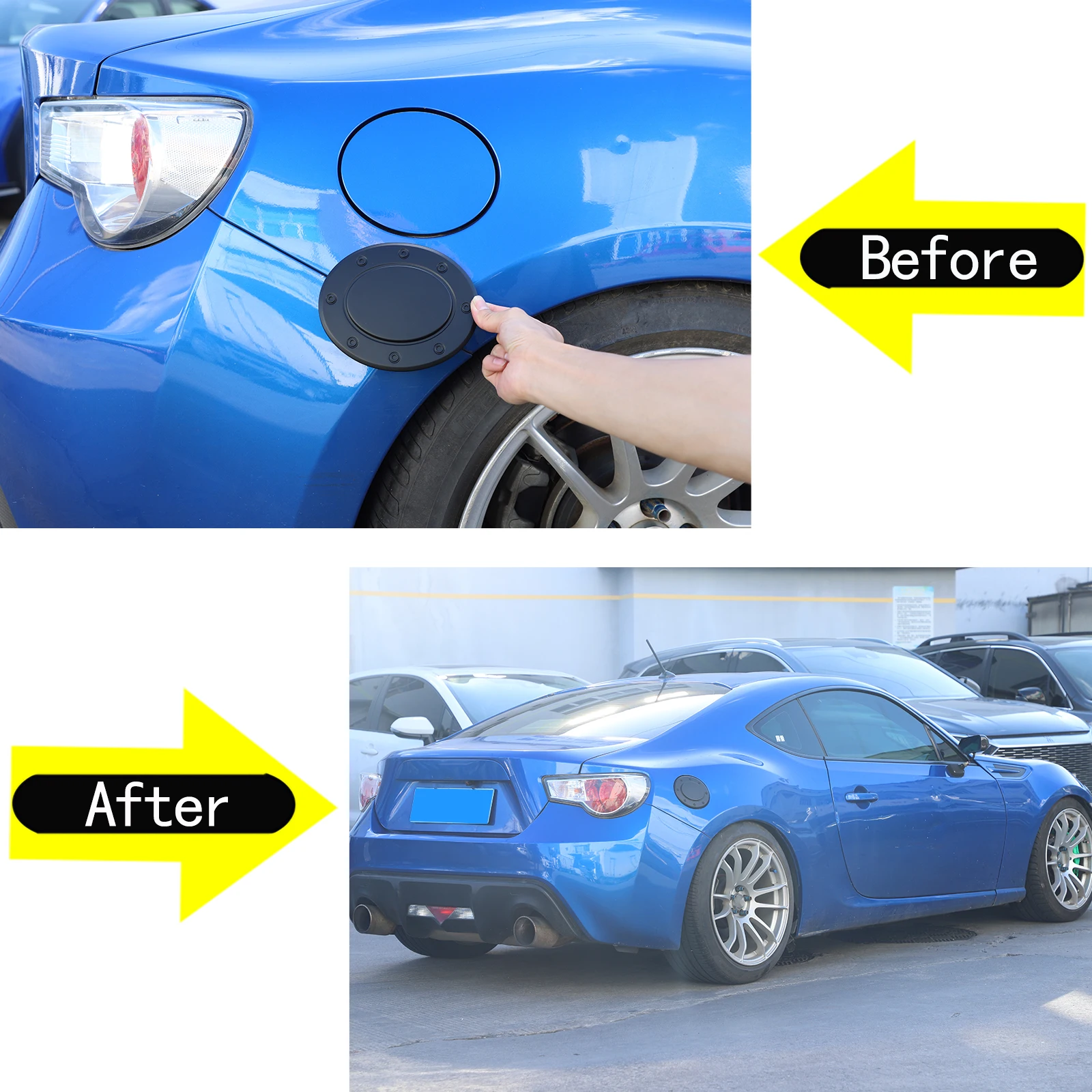 

For Subaru BRZ Toyota 86 2012-2020 ABS Car Fuel Tank Cap Decoration Cover Trim Sticker Auto Interior Accessories