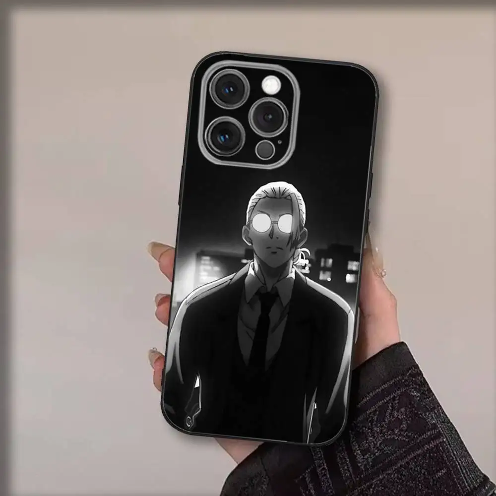 Sakamoto-os Anime D-Day Handyhülle für iPhone 17,16,15,14,13,12,11,Pro,Max,Plus,Air,X,XS,XR,SE,8,7,Mini,Soft Black Funda