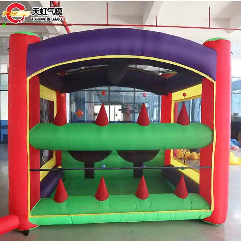 Fast Shipping 3x3m Inflatable Slingshot Carnival Sport Game Children Balls Shooting Target Challenge Toys