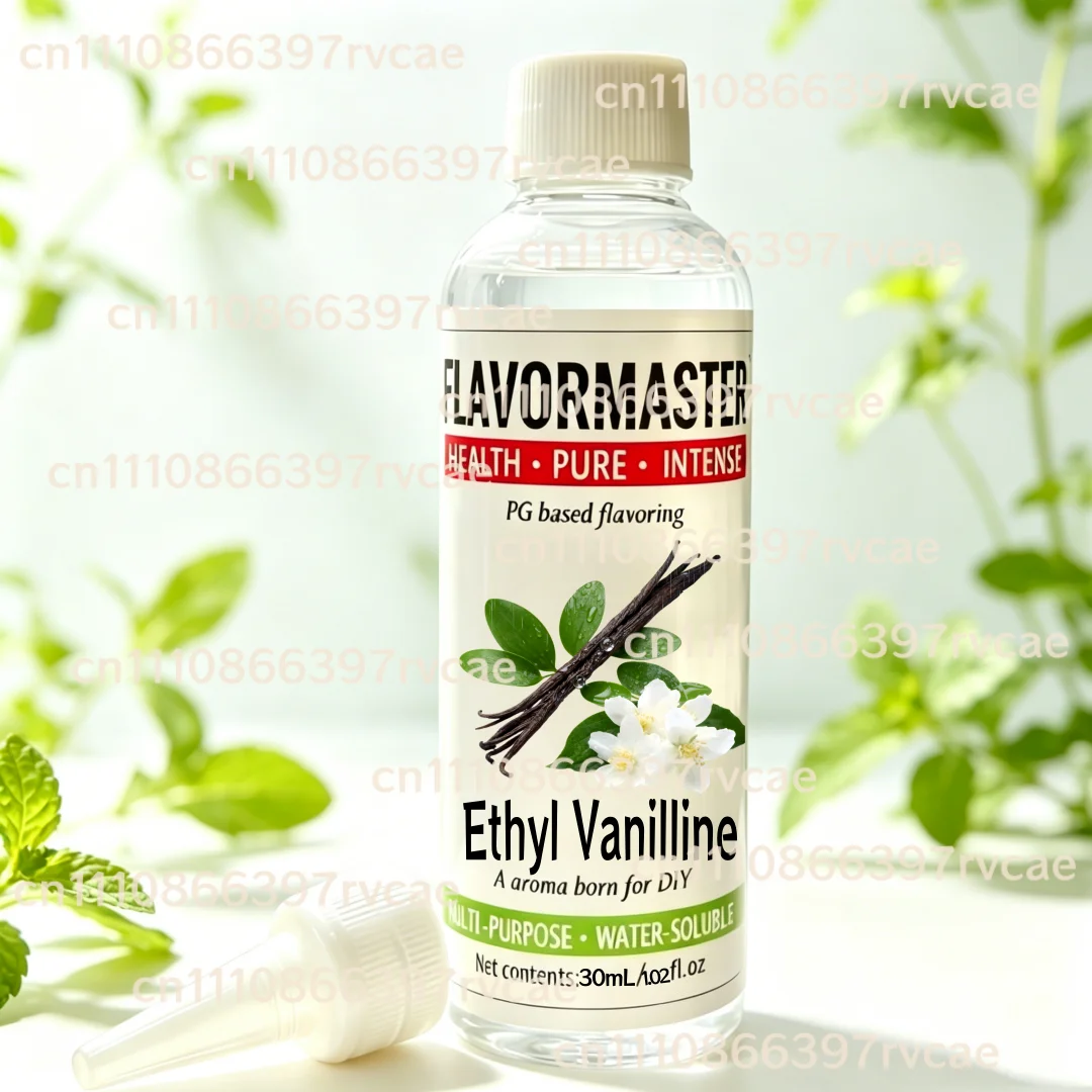 PG Based Ethyl Vanilline E Flavouring Water Soluble High Concentrated Liquid Stable Aroma for DIY VPing Juice