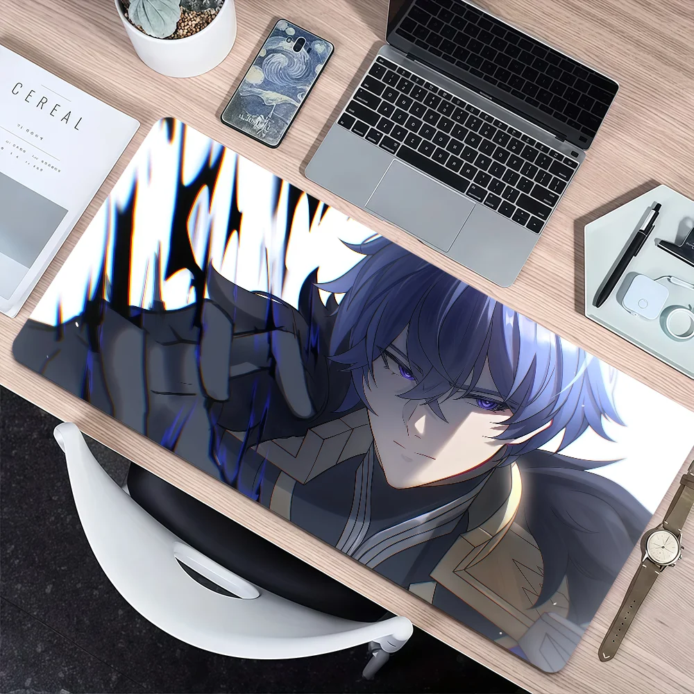 Valeriy Genshin Impact Mouse Pad Non-slip Lockedge Gaming Desktop MousePad Large Thickened Comfort Office Student view 6