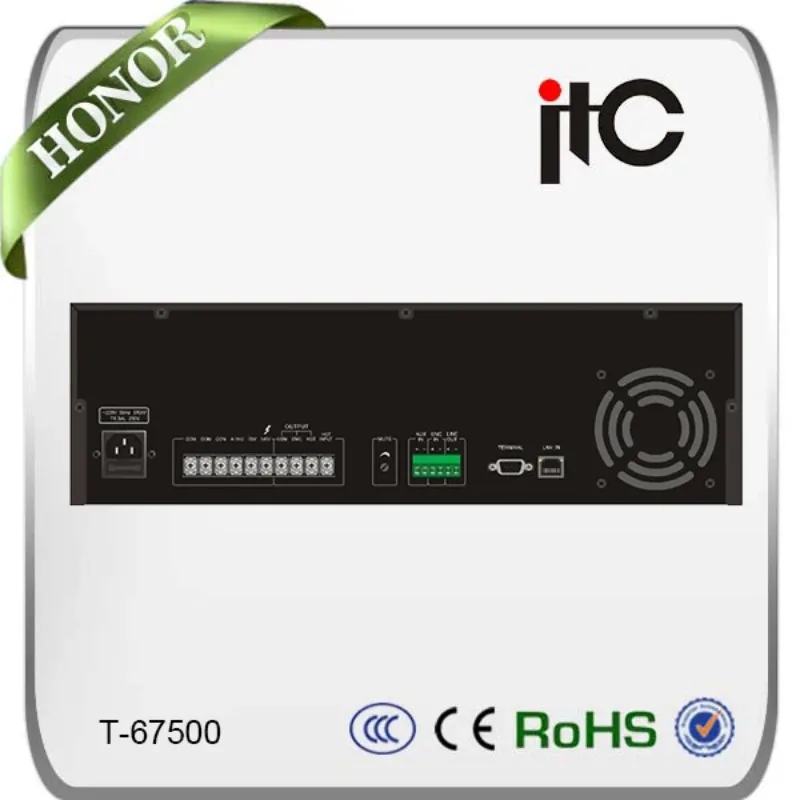 ITC T-67500 IP Based PA System Network Audio Amplifier 500W