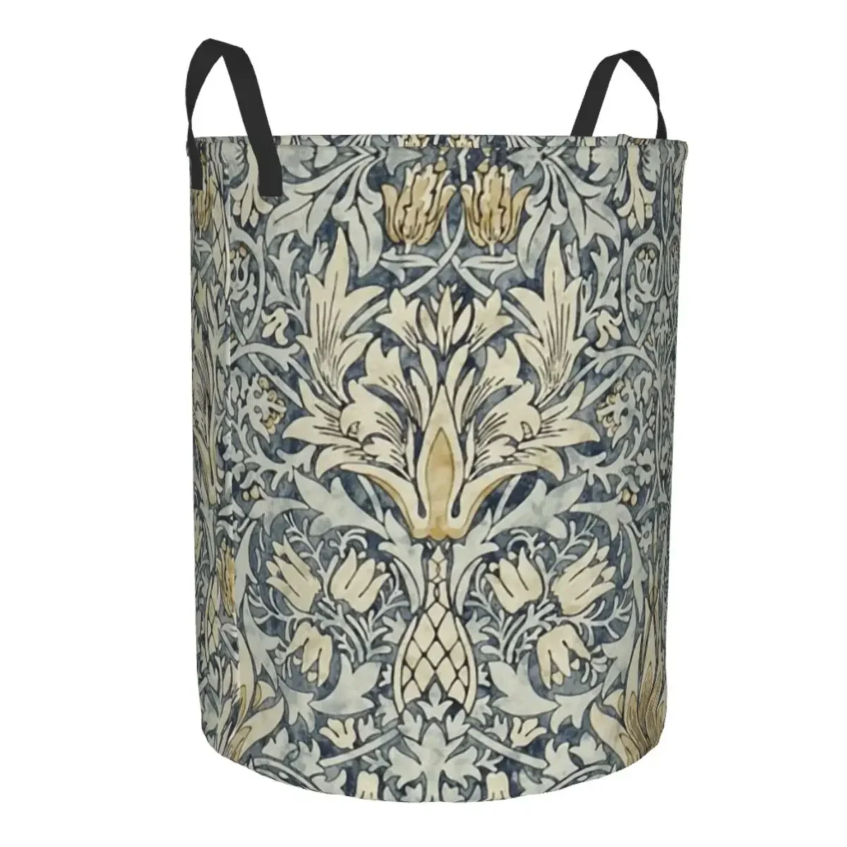 Custom William Morris Snakeshead Pattern Laundry Basket Vintage Textile Toy Clothes Hamper Storage Bin for Kids Nursery