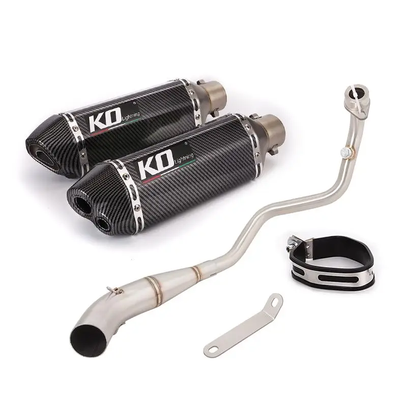 

51MM For Honda CB150R 2017-2022 Motorcycle Exhaust System Escape Pipe Muffler Front Link Pipe Slip On With DB Killer