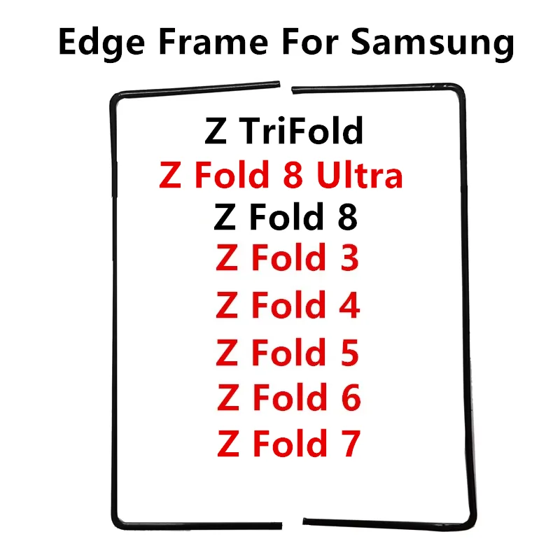 Edge Strips For Samsung Galaxy Z Fold 8 Ultra 7 6 5 4 3 TriFold F966 F956 Middle Frame Stand Housing Bezel Replace Repair Parts