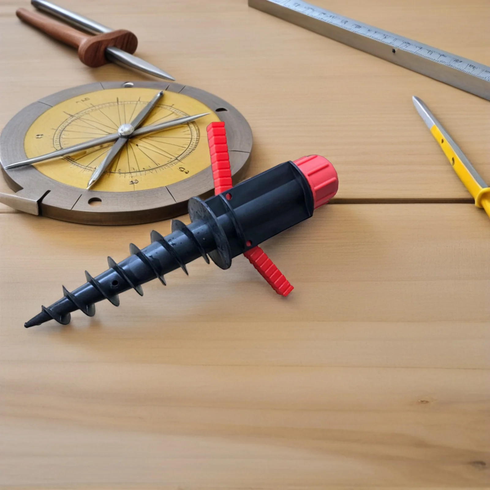 

Beach Umbrella Anchor 32mm Pipe Diameter Plastic Spiral Ground Stake Sun Parasol Large Size Durable Lightweight Easy