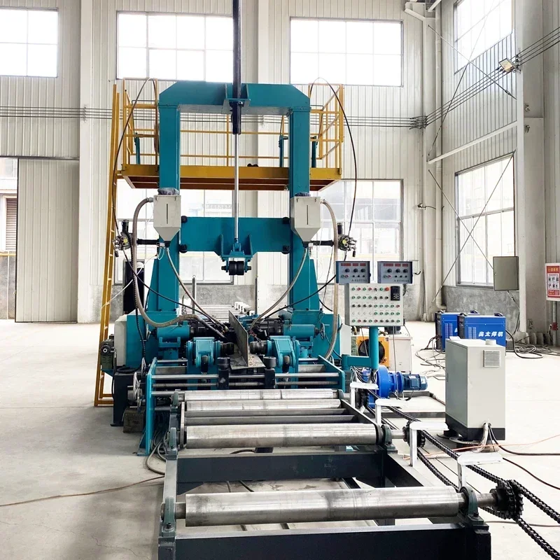 Standard Gantry Type Submerged Arc Welding Machine H Beam Production Line, Metal Structural H Beam Steel Welding Equipment!