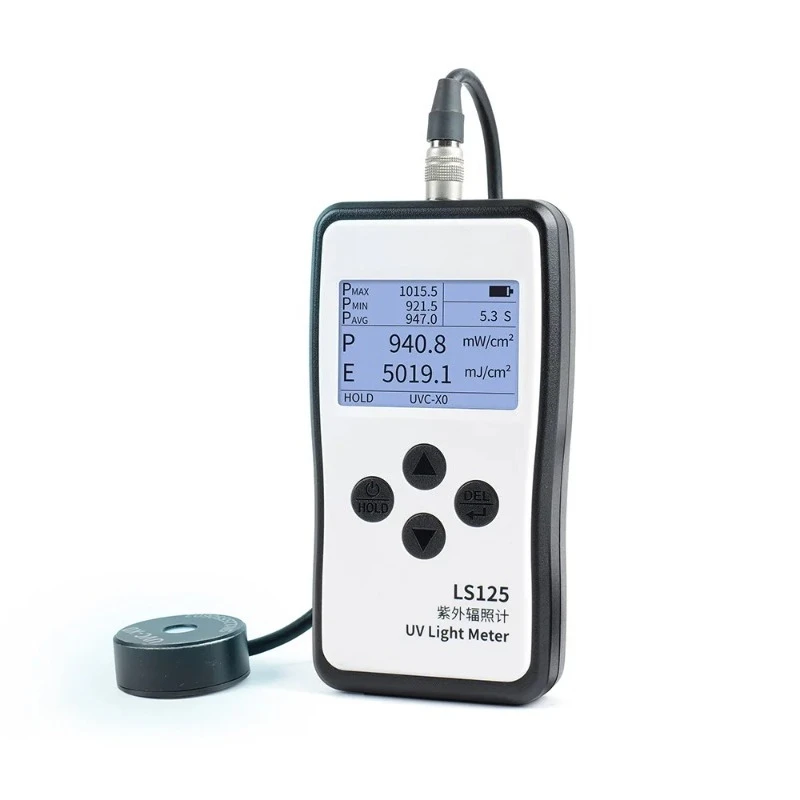 Pro Grade UV Light Meter LS125 Multi-probe UVA UVB UVC Intensity Measurement Device UV Radiometer